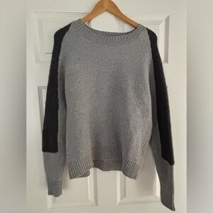 Calvin Klein Gray Sweater with Black Sleeves. Brand new, never worn.